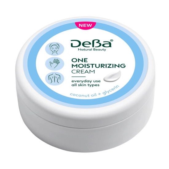 ДЕВА ONE MOISTURIZING CREAM универсален овлажняващ крем за лице ръце и тяло с Кокосово масло и глицерин 200 мл