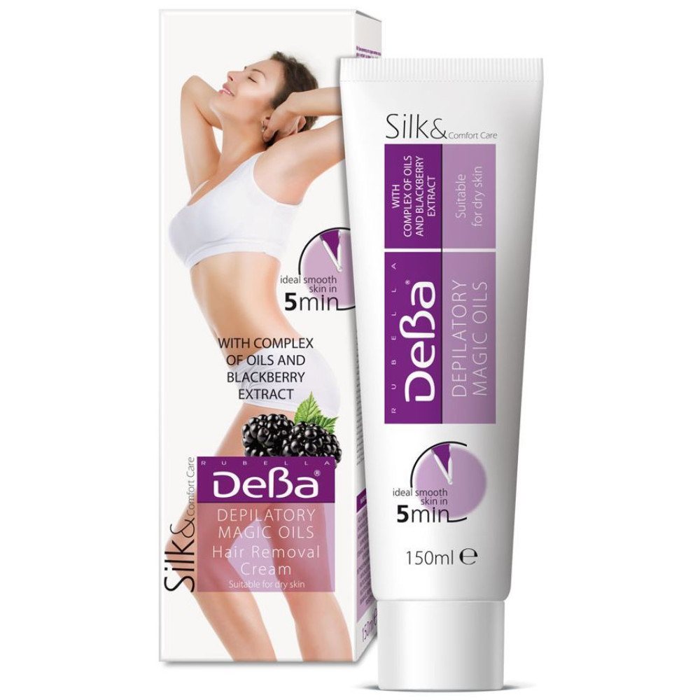 ДЕВА SILK & COMFORT CARE крем депилатоар за тяло за чувствителна кожа с екстракт от къпина 150 мл