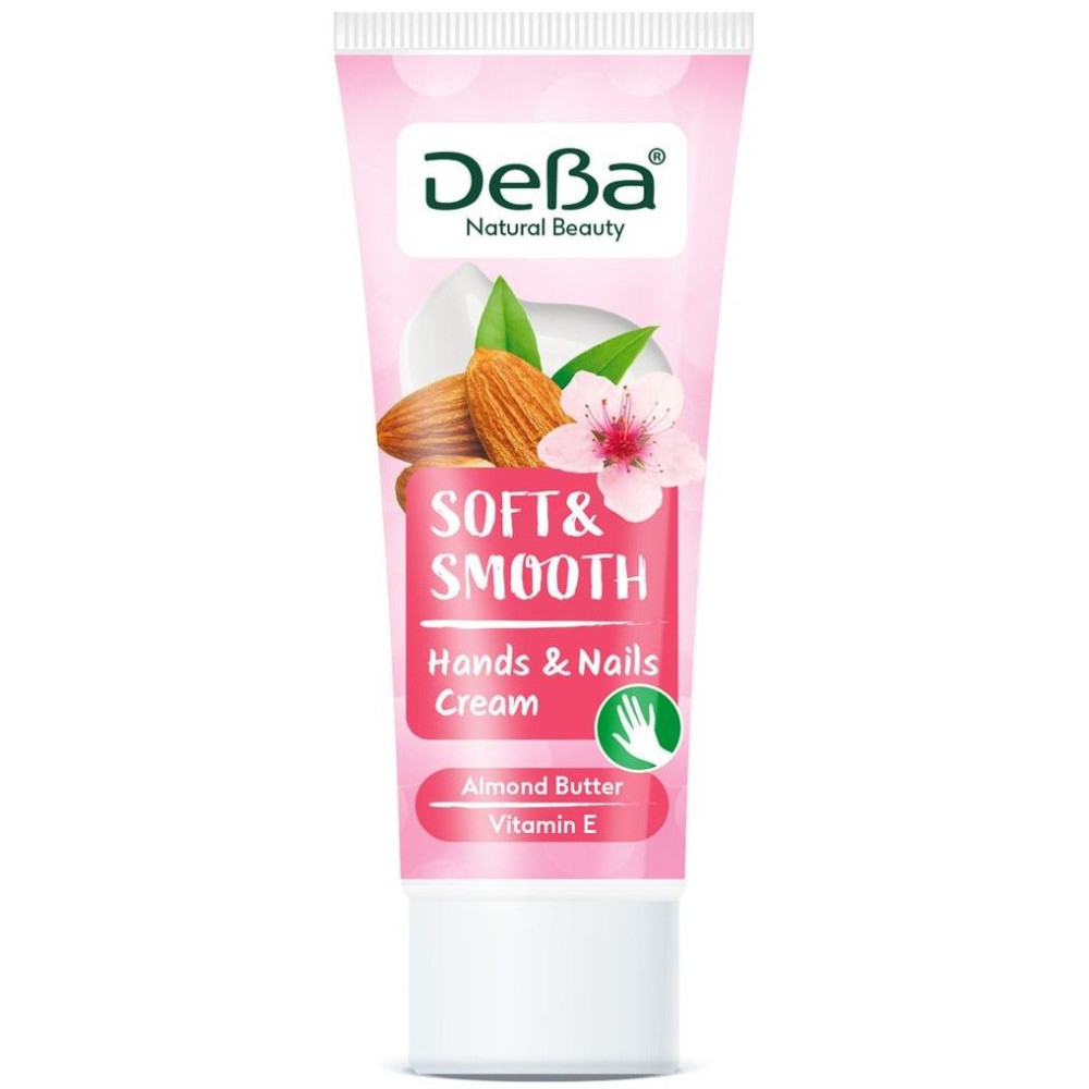 ДЕВА NATURAL BEAUTY SOFT & SMOOTH крем за ръце и нокти с Бадемово масло и глицерин 75 мл