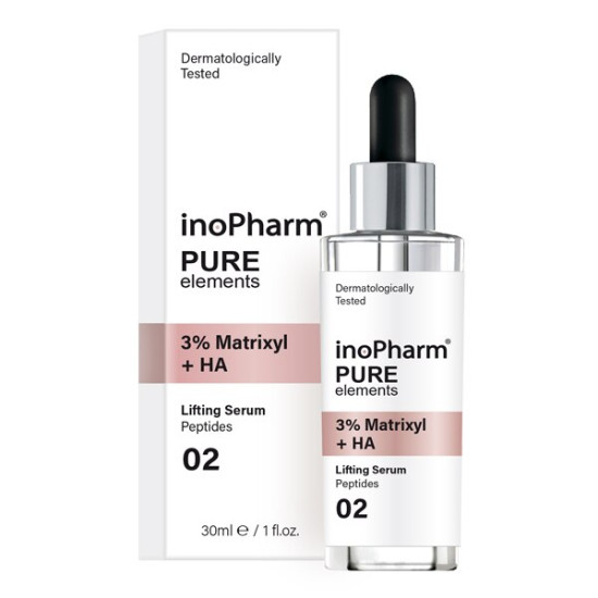 ᐉ ИНОФАРМ PURE ELEMENTS 3% MATRIXYL + HA лифтинг серум за лице с MATRIXYL 3000 и хиалуронова киселина 30 мл