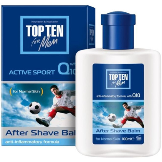 ТОП ТЕН AFTER SHAVE BALM ACTIVE SPORT балсам след бръснене за нормална кожа за мъже 100 мл