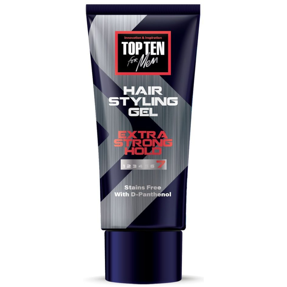 ТОП ТЕН EXTRA STRONG HOLD 7 гел за коса с екстра силна фиксация 250 мл - Грижа за косата ТОП ТЕН EXTRA STRONG HOLD 7 гел за коса с екстра силна фиксация 250 мл - Грижа за косата