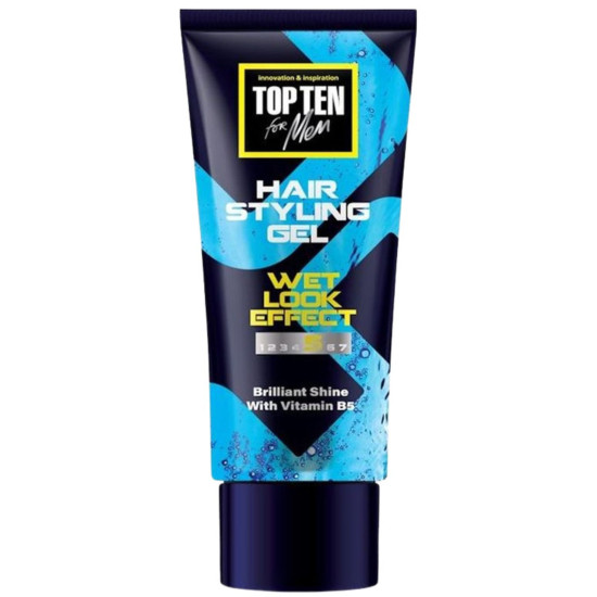ТОП ТЕН WET LOOK EFFECT 5 гел за коса с мокър ефект 250 мл