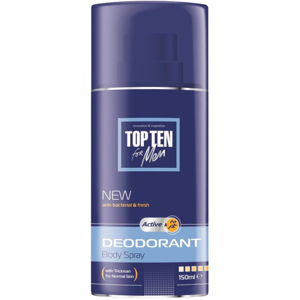 ТОП ТЕН DYNAMIC део спрей за мъже с чувствителна кожа 150 мл - Грижа за тялото