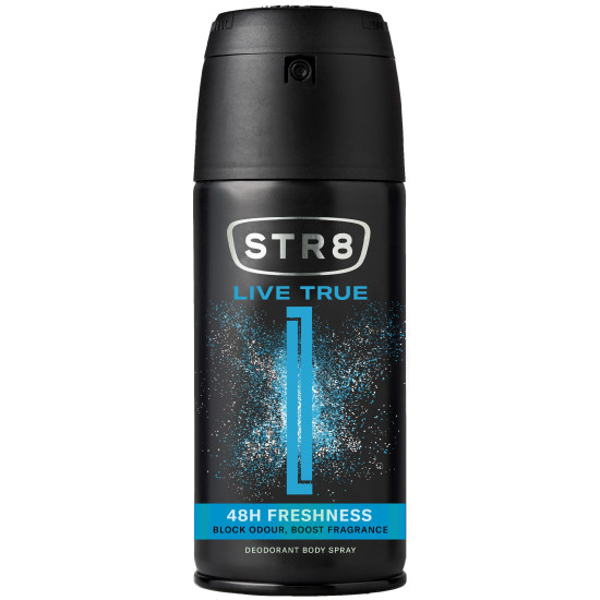 STR8 LIVE TRUE 48H освежаващ део спрей против изпотяване за мъже 150 мл