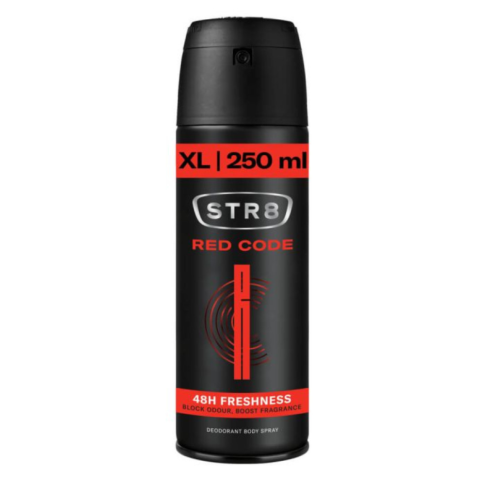 СТР 8 RED CODE XL део спрей против изпотяване за мъже 250 мл - Грижа за тялото СТР 8 RED CODE XL део спрей против изпотяване за мъже 250 мл - Грижа за тялото