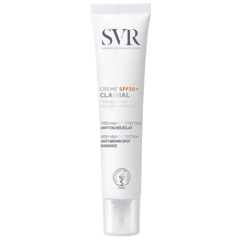 SVR CLAIRIAL SPF50+ депигментиращ слънцезащитен крем за лице за чувствителна кожа 40 мл - Грижа за лицето SVR CLAIRIAL SPF50+ депигментиращ слънцезащитен крем за лице за чувствителна кожа 40 мл - Грижа за лицето