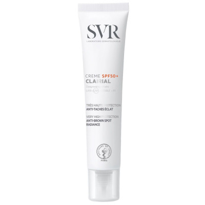 SVR CLAIRIAL SPF50+ депигментиращ слънцезащитен крем за лице за чувствителна кожа 40 мл
