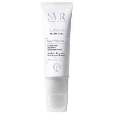 SVR CLAIRIAL NIGHT PEEL депигментиращ нощен пилинг за лице за корекция на тъмни петна за чувствителна кожа 50 мл