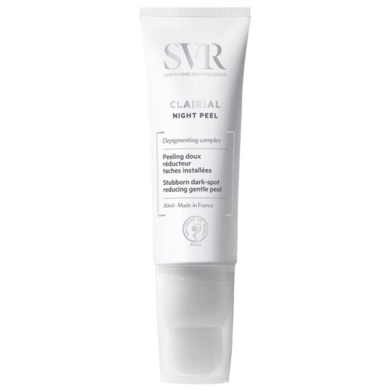 SVR CLAIRIAL NIGHT PEEL депигментиращ нощен пилинг за лице за корекция на тъмни петна за чувствителна кожа 50 мл