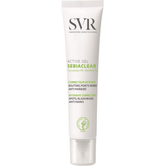 SVR SEBIACLEAR ACTIVE GEL активен гел-крем за лице за мазна чувствителна и склонна към акне кожа 40 мл