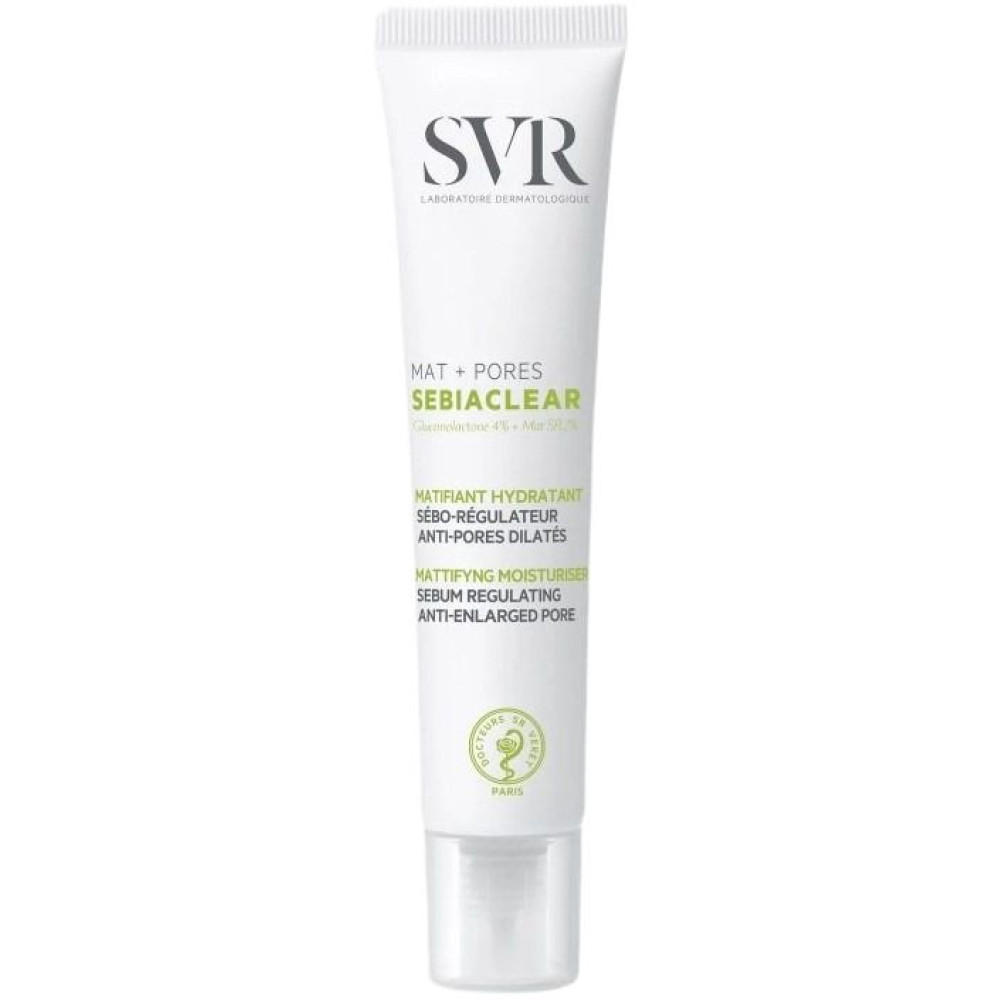 SVR SEBIACLEAR MAT + PORES матиращ крем за лице за мазна кожа и разширени пори 40 мл