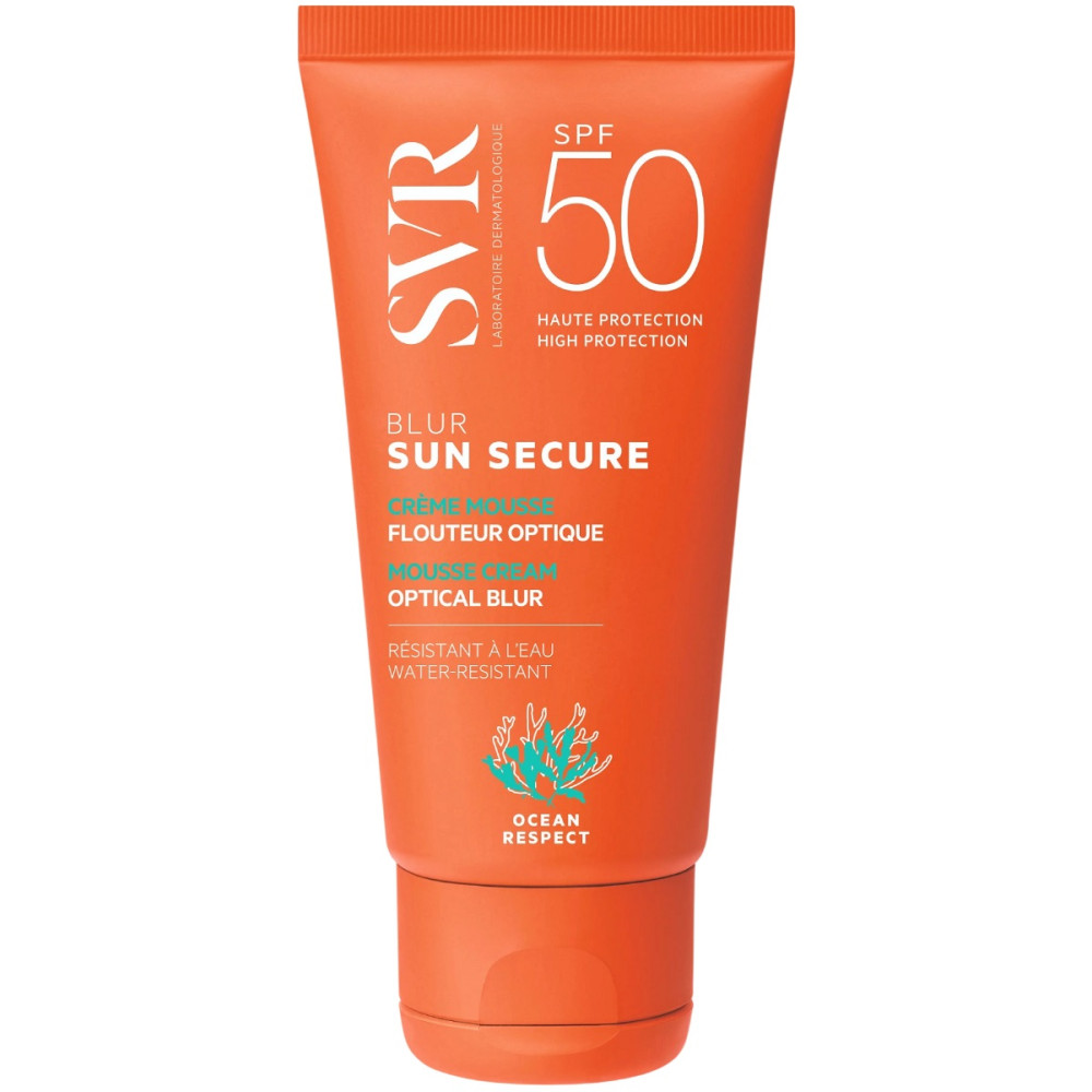 SVR SUN SECURE BLUR SPF50 слънцезащитен крем за лице 50 мл - Грижа за лицето и тялото