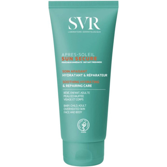 SVR SUN SECURE AFTER SUN MILK мляко за след слънце за чувствителна кожа за лице и тяло при бебета деца и възрастни 200 мл