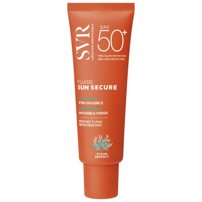 SVR SUN SECURE FLUID SPF50+ слънцезащитен флуид за лице за чувствителна кожа 50 мл