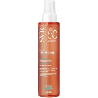 SVR SUN SECURE HUILE SPF50 слънцезащитно сухо олио за лице коса и тяло за чувствителна кожа 200 мл