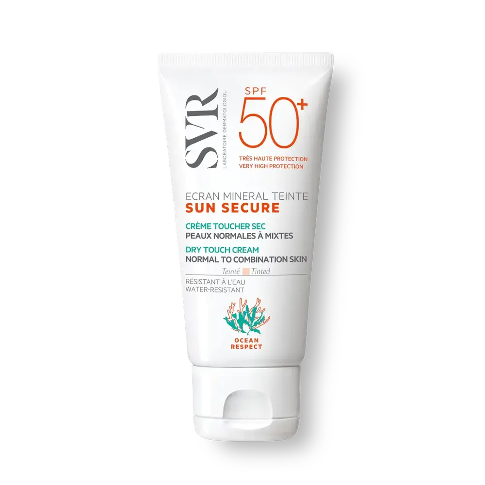 SVR ECRAN MINERAL TEINTE SUN SECURE SPF50+ NORMAL SKIN тениран слънцезащитен крем за нормална към комбинирана кожа 50 мл - Слънцезащита