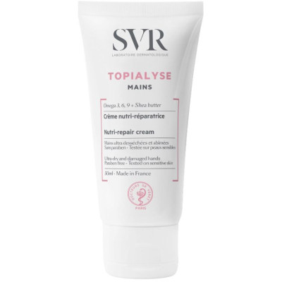 SVR TOPIALYSE MAINS подхранващ и възстановяващ крем за сухи и увредени ръце 50 мл