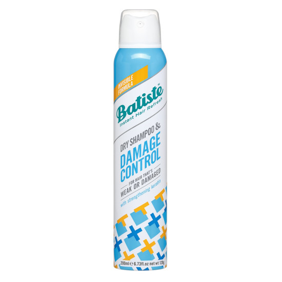 BATISTE DAMAGE CONTROL укрепващ сух шампоан с кератин за увредена коса 200 мл