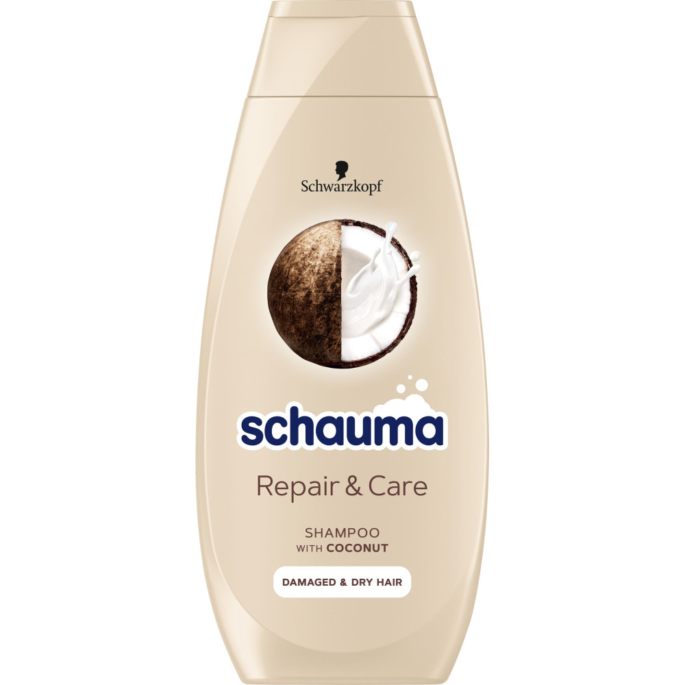 SCHAUMA REPAIR & CARE WITH COCONUT шампоан за суха коса с кокос 400 мл