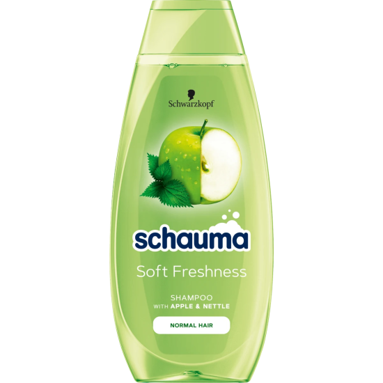 SCHAUMA SOFT FRESHNESS шампоан за нормална коса със зелена ябълка и коприва 400 мл