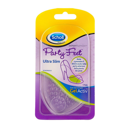 SCHOLL PARTY FEET ULTRA SLIM силиконови възглавнички за дамски обувки /1 чифт/
