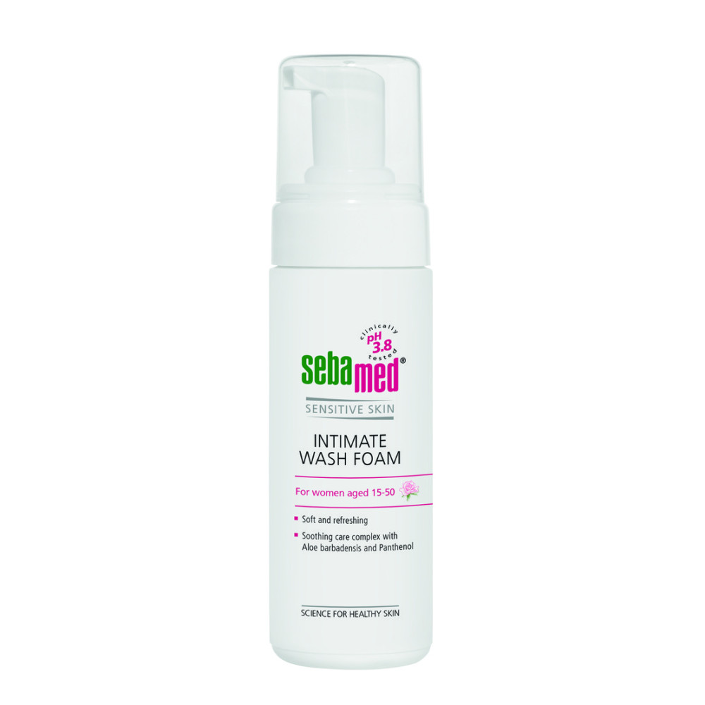 SebaMed intimate wash foam without alkali PH 3.8 150 ml / СебаMед Душ пяна интимна без алкалии PH 3.8 150 мл - Интимна хигиена