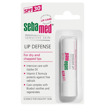 СЕБАМЕД LIP DEFENSE защитен балсам за сухи и напукани устни SPF30 4.8 г