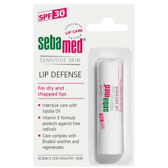 СЕБАМЕД LIP DEFENSE защитен балсам за сухи и напукани устни SPF30 4.8 г
