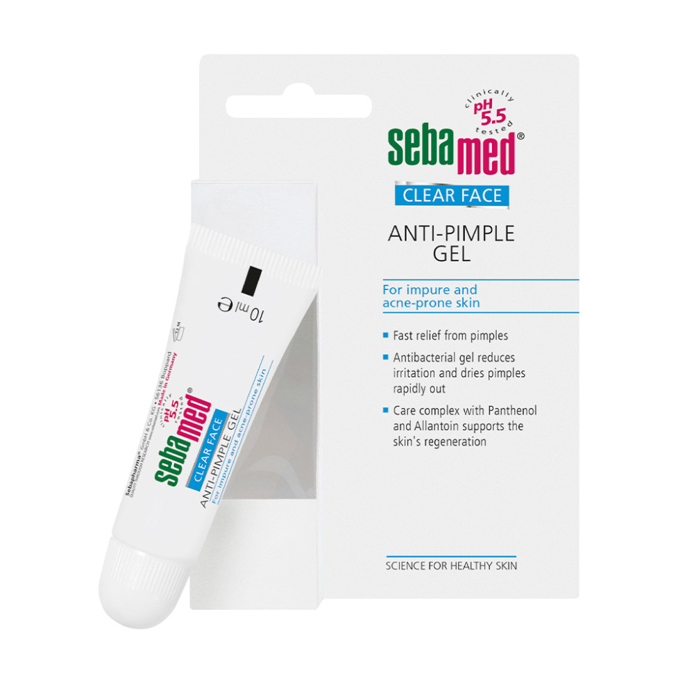 СЕБАМЕД CLEAR FACE ANTI-PIMPLE GEL АНТИ АКНЕ гел против пъпки 10 мл - Грижа за лицето