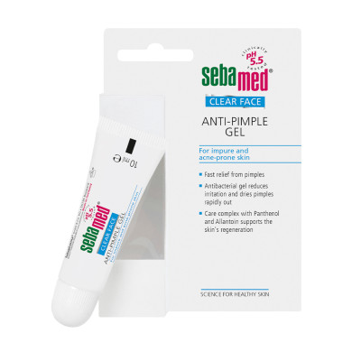 СЕБАМЕД CLEAR FACE ANTI-PIMPLE GEL анти-акне гел за лице против пъпки 10 мл