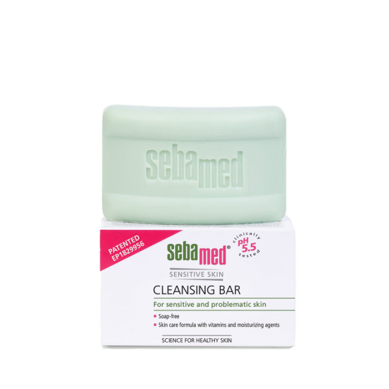 СЕБАМЕД CLEANSING BAR SENSITIVE & PROBLEMATIC SKIN миещо блокче за лице и тяло за чувствителна и мазна кожа 100 г