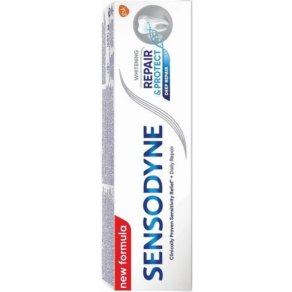 Sensodyne Repair Protect Whitening Паста за чувствителни зъби, избелваща 75мл. - Sensodyne Repair Protect Whitening Паста за чувствителни зъби, избелваща 75мл. -