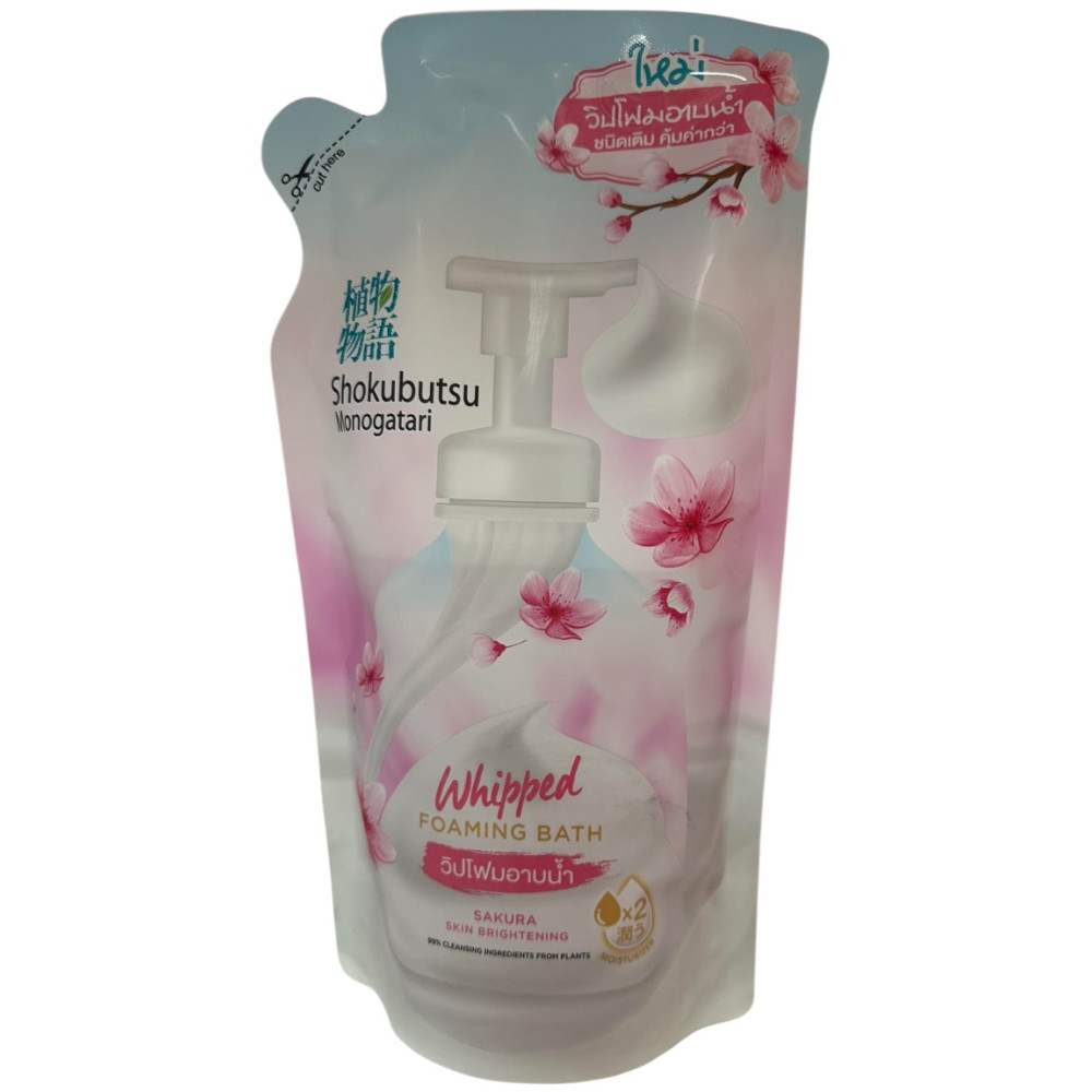 SHOKUBUTSU Sakura душ гел-пяна за тяло 450 мл ПЪЛНИТЕЛ - Грижа за тялото