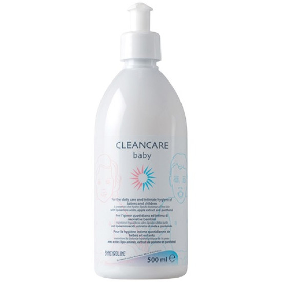 SYNCHROLINE CLEANCARE Baby измивен гел за лице и тяло за бебета и деца за чувствителна кожа 500 мл