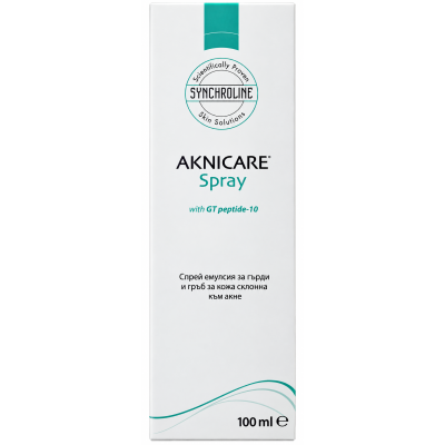 SYNCHROLINE AKNICARE Spray спрей-емулсия за гърди и гръб за акнеична кожа 100 мл