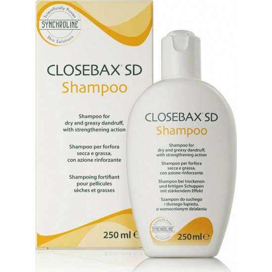 SYNCHROLINE CLOSEBAX SD успокояващ шампоан при сух и мазен пърхот 250 мл