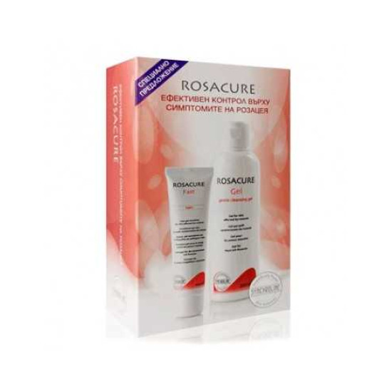 SYNCHROLINE ROSACURE ПРОМО КОМПЛЕКТ измивен гел за лице с розацея 200 мл + Fast крем-гел за лице с розацея 30 мл
