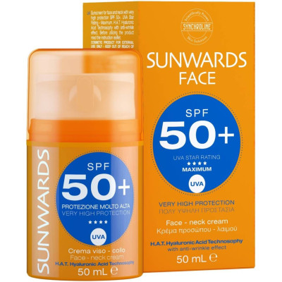 SYNCHROLINE SUNWARDS Face Neck Cream SPF50+ слънцезащитен крем за лице 50 мл