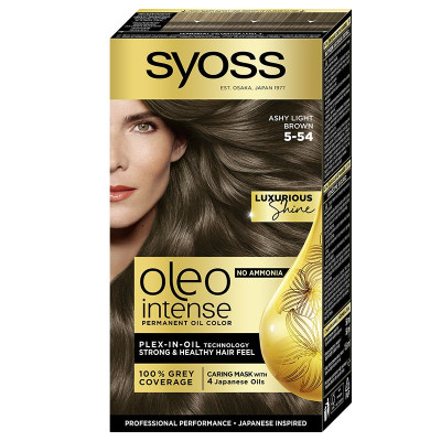 SYOSS OLEO INTENSE Боя за коса 5-54 ASHY LIGHT BROWN
