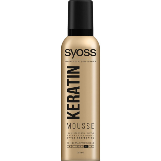 SYOSS KERATIN Mousse Пяна за коса за изключително силна фиксация х 250 мл