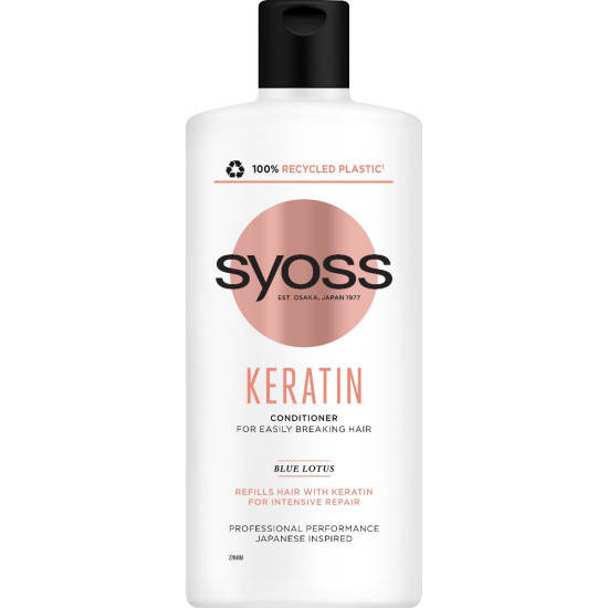 SYOSS KERATIN балсам за фина склонна към накъсване коса 440 мл