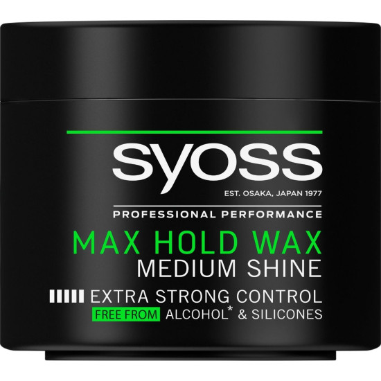 SYOSS MAX HOLD WAX вакса за коса за силна фиксация 150 мл