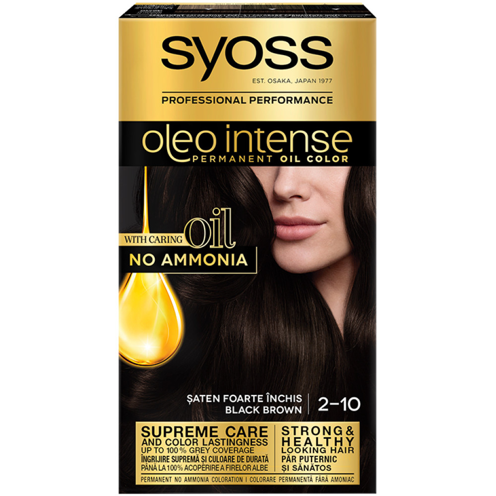 SYOSS OLEO INTENSE Боя за коса 2-10 BLACK BROWN - Грижа за косата