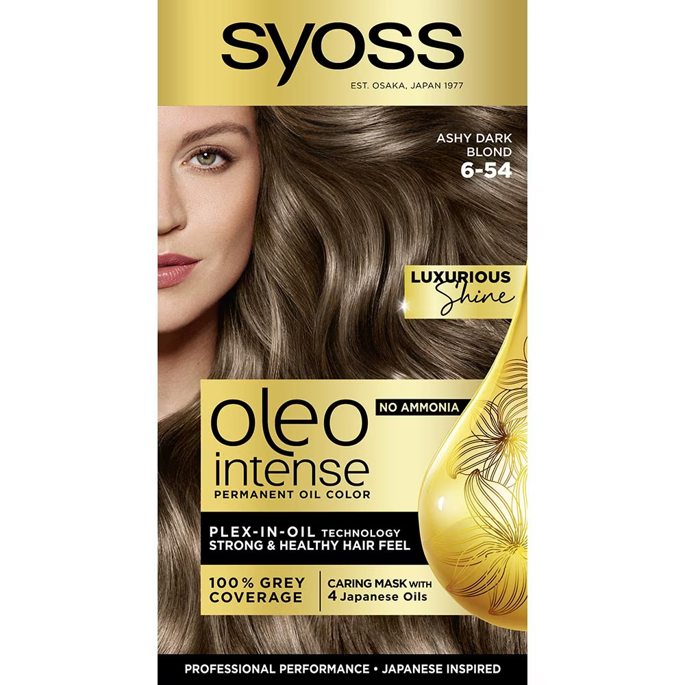 SYOSS OLEO INTENSE Боя за коса 6-54 ASHY DARK BLOND - Грижа за косата