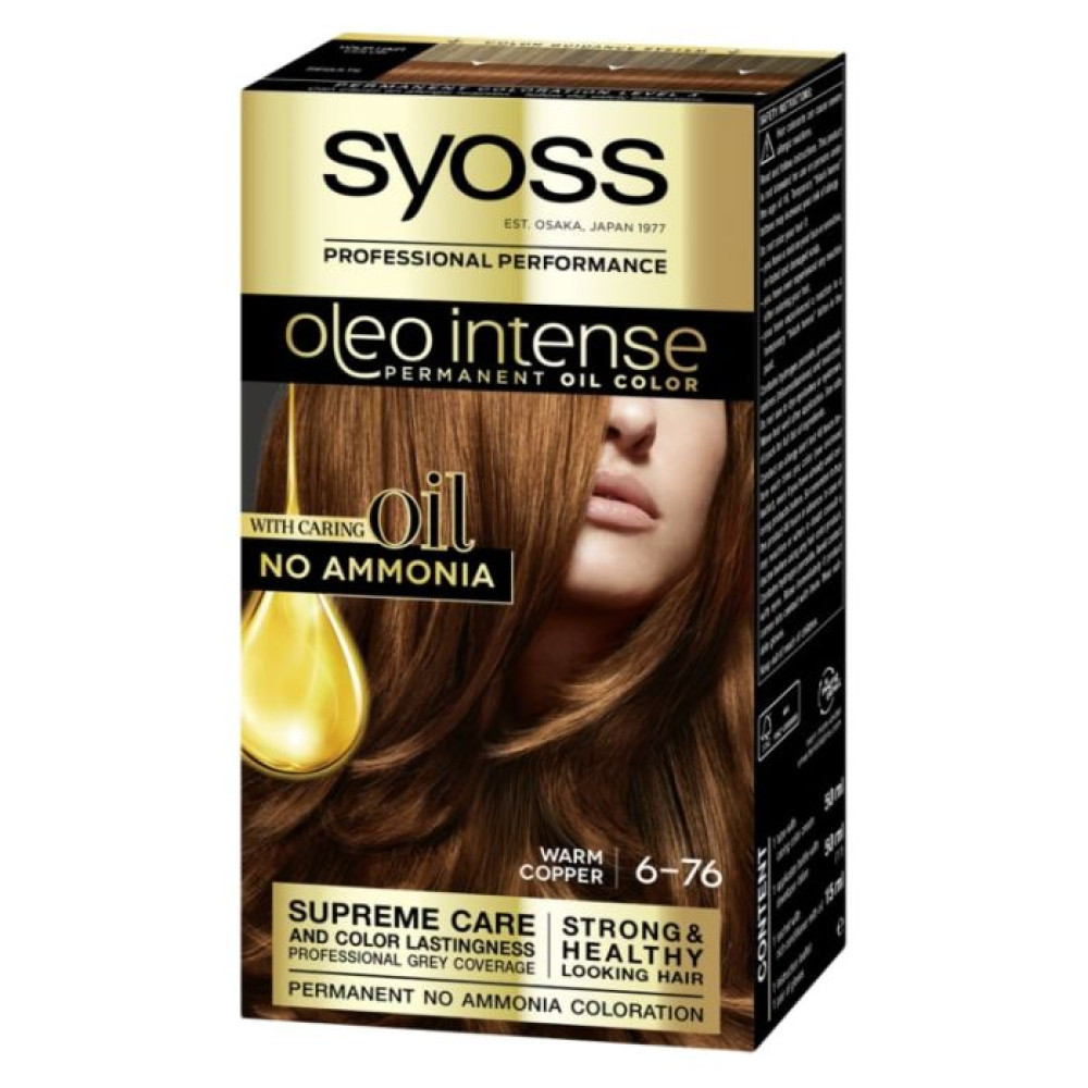 SYOSS OLEO INTENSE Боя за коса 6-76 WARM COPPER - Грижа за косата