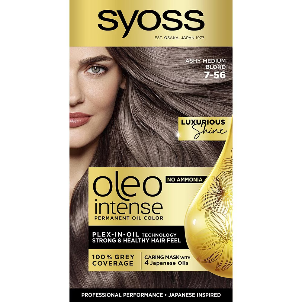 SYOSS OLEO INTENSE Боя за коса 7-56 ASHY MEDIUM BLOND - Грижа за косата