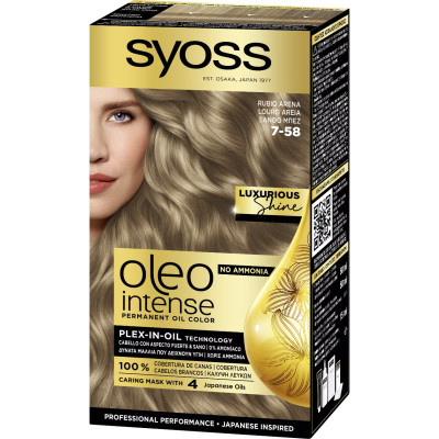 SYOSS OLEO INTENSE Боя за коса 7-58 COOL BEIGE BLOND