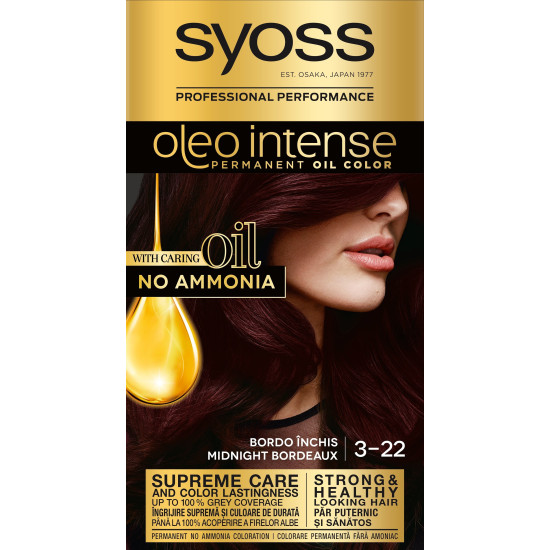 SYOSS OLEO INTENSE Боя за коса 3-22 MIDNIGHT BORDEAUX