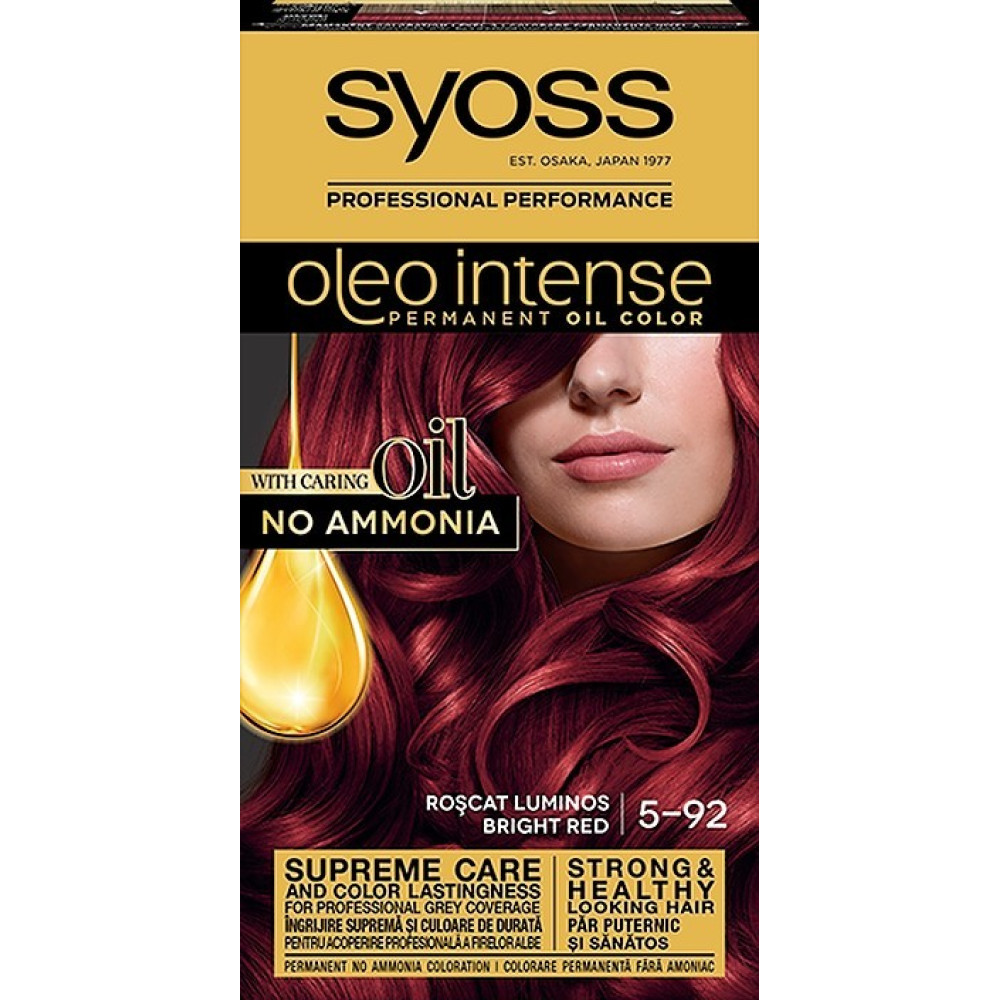 SYOSS OLEO INTENSE Боя за коса 5-92 BRIGHT RED - Грижа за косата